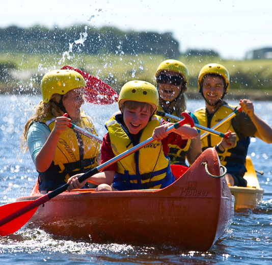 Canoeing - Enjoy canoeing or raft making on our 10 acres of lake.